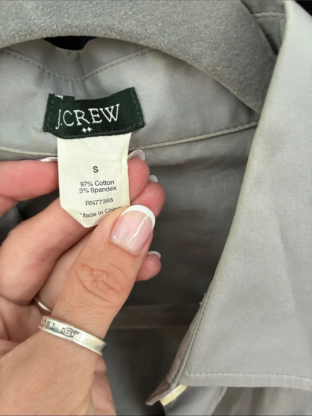 J.crew Classic women’s Grey Button-Up Dress Shirt S